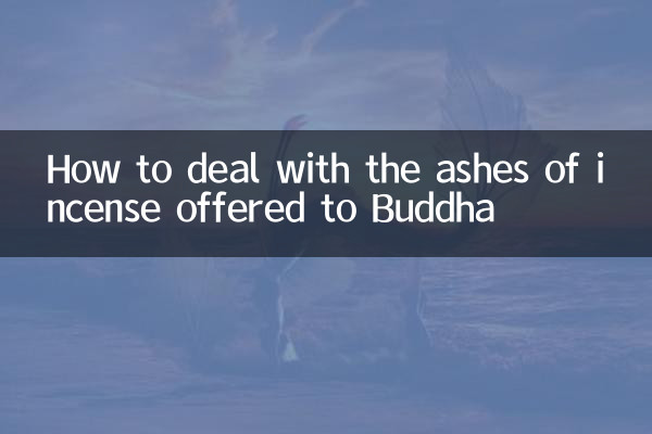 Wie man mit der Räucherasche umgeht, die Buddha geopfert wurde