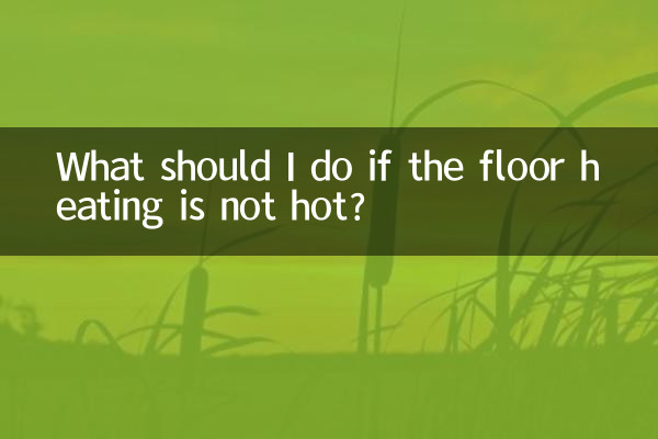 Was soll ich tun, wenn die Fußbodenheizung nicht heiß ist?