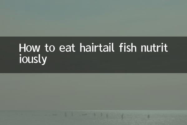 Come mangiare in modo nutriente il pesce coda di cavallo