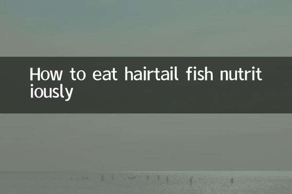 Come mangiare in modo nutriente il pesce coda di cavallo