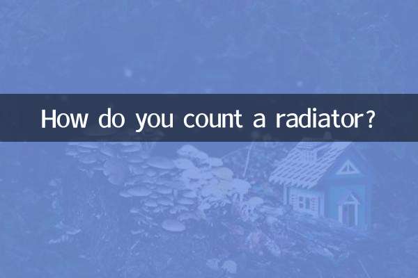 Come si conta un radiatore?