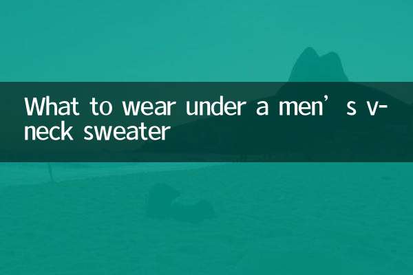 Was trägt man unter einem Herrenpullover mit V-Ausschnitt?