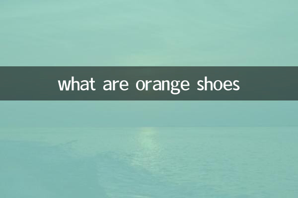 que sont les chaussures orange