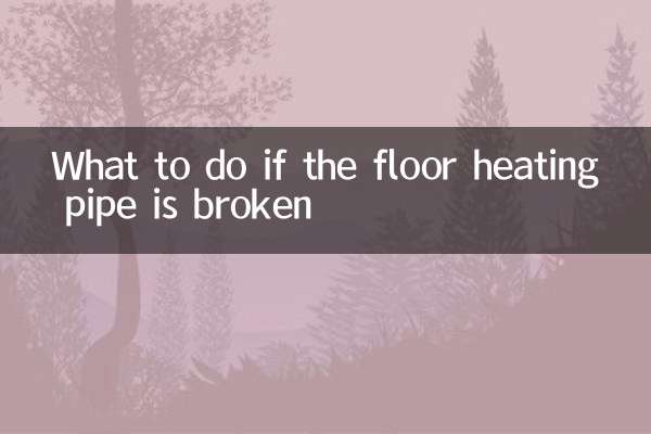 地暖水管破了怎麼辦
