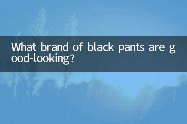 Черные брюки какой марки хороши?