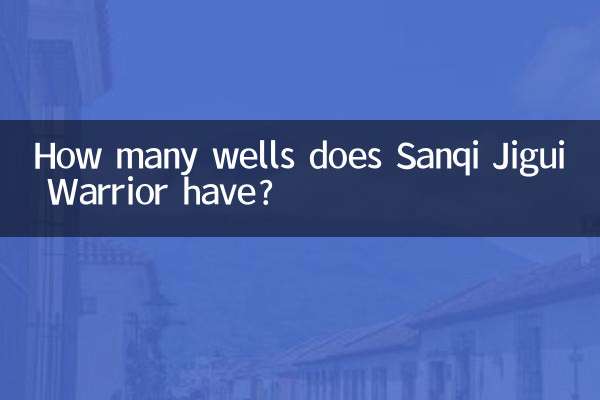 كم عدد الآبار التي يمتلكها سانكي جيغوي واريور؟