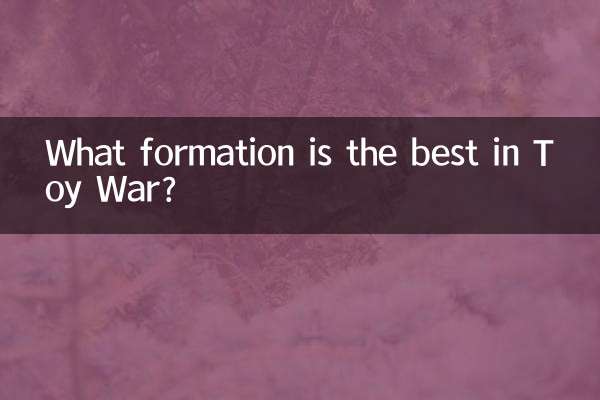 ¿Qué formación es la mejor en Toy War?