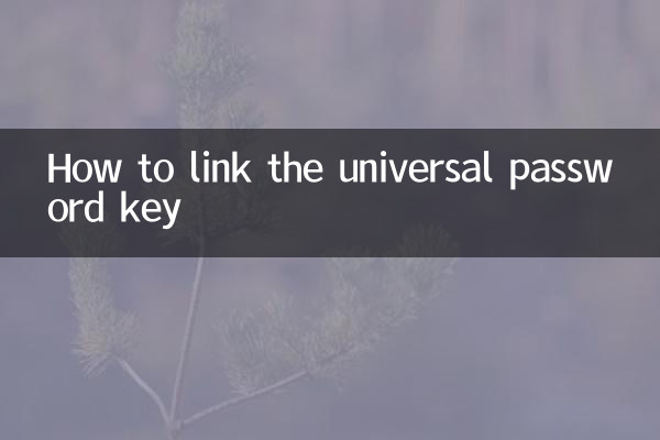 How to link the universal password key