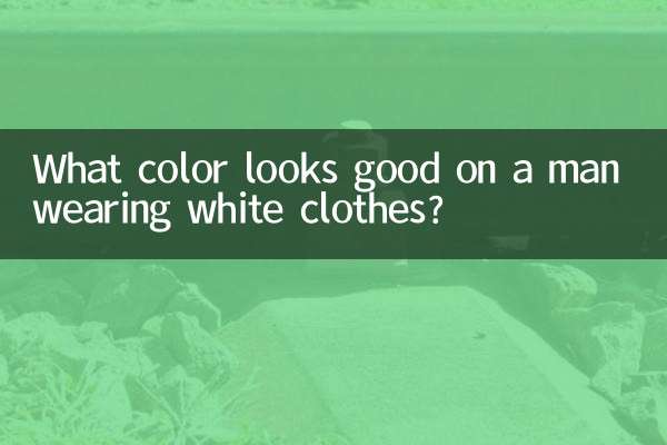 Welche Farbe steht einem Mann in weißer Kleidung gut?