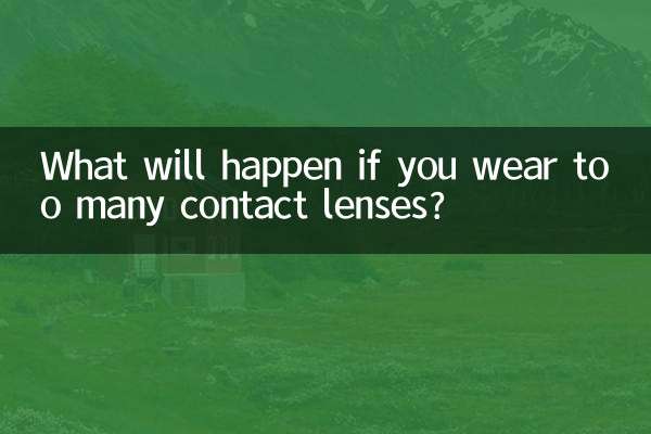 O que acontecerá se você usar muitas lentes de contato?