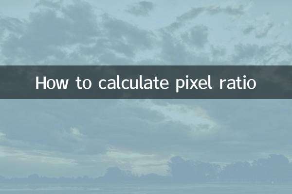 কিভাবে পিক্সেল অনুপাত গণনা করা যায়
