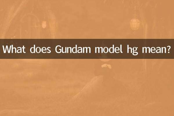 ¿Qué significa Gundam modelo hg?