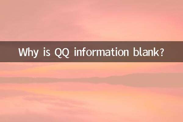 Por que as informações QQ estão em branco?