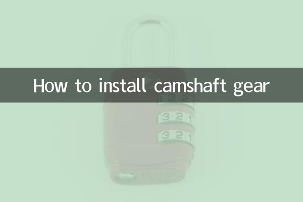 Come installare l'ingranaggio dell'albero a camme