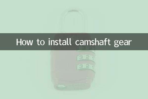 Come installare l'ingranaggio dell'albero a camme