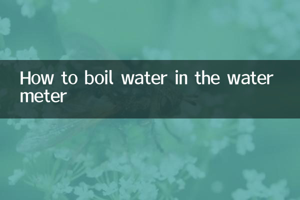Cómo hervir agua en el medidor de agua
