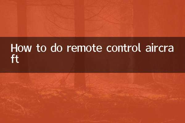 Cómo hacer aviones de control remoto