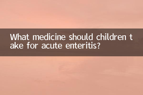 Quale medicinale dovrebbero assumere i bambini per l'enterite acuta?