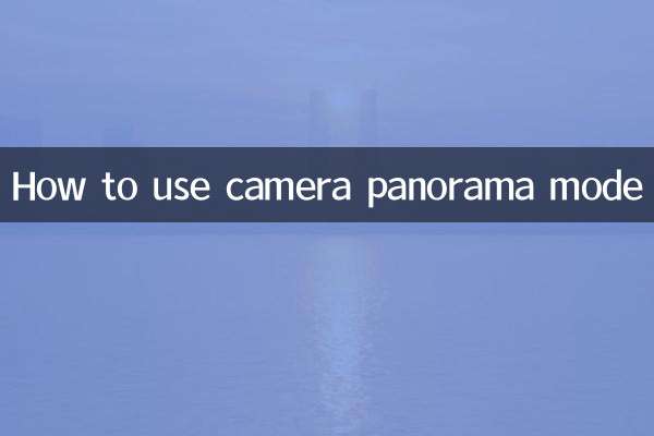 So verwenden Sie den Kamera-Panoramamodus