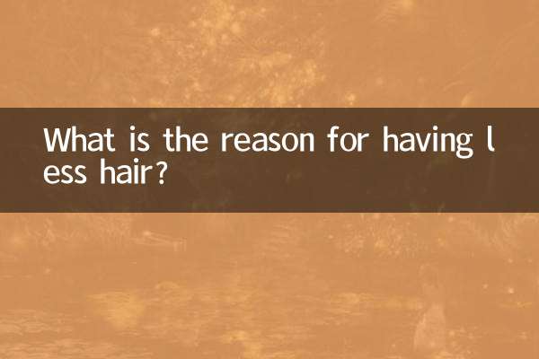 Was ist der Grund für weniger Haare?
