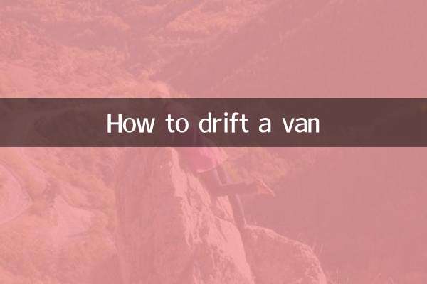 Comment faire dériver une camionnette