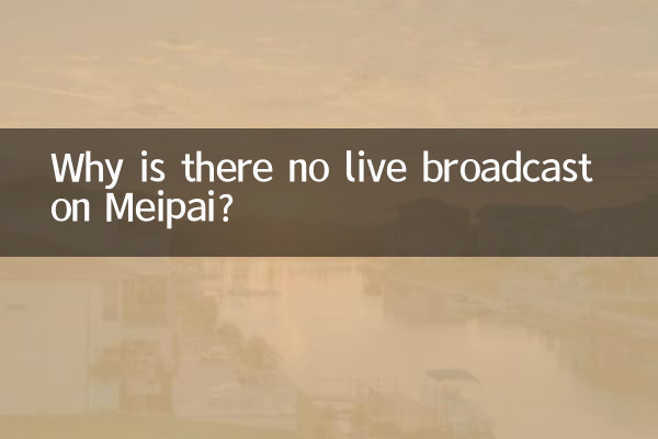 Pourquoi n'y a-t-il pas de diffusion en direct sur Meipai ?