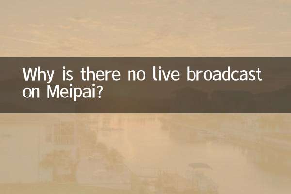 Pourquoi n'y a-t-il pas de diffusion en direct sur Meipai ?