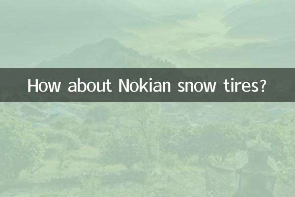 Et les pneus neige Nokian ?