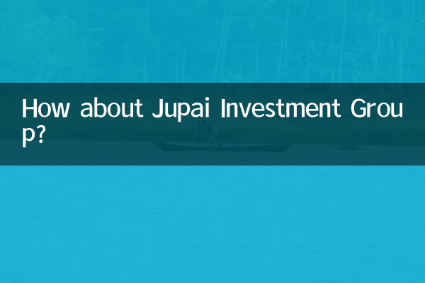 Qu’en est-il du groupe d’investissement Jupai ?