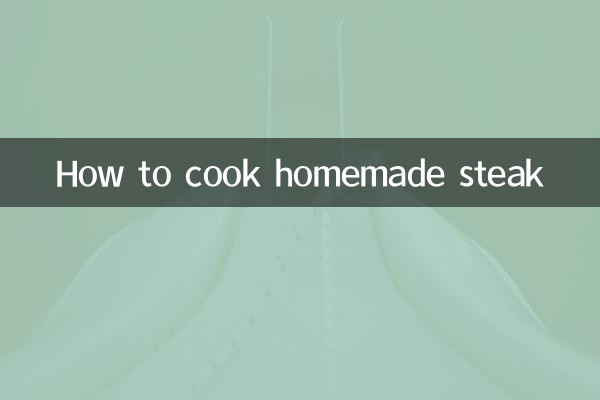 Wie man hausgemachtes Steak zubereitet