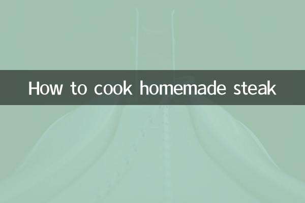 Comment cuisiner un steak maison