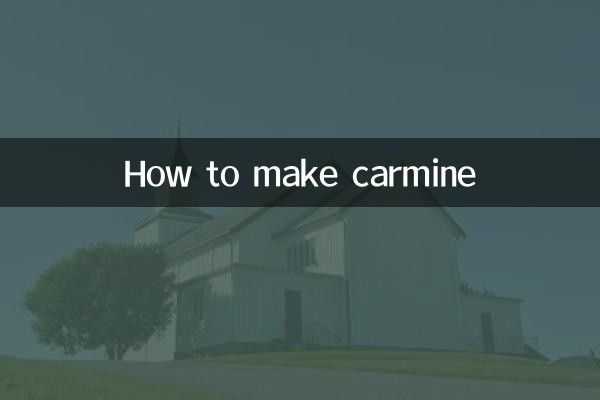 Como fazer carmim