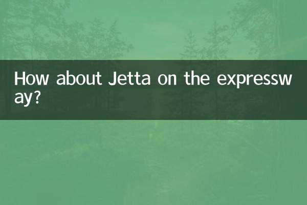 Che ne dici di Jetta sulla superstrada?