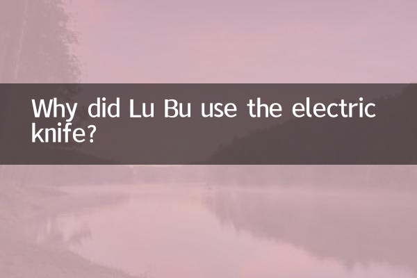 Por que Lu Bu usou a faca elétrica?