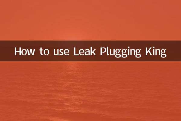 Como usar o Leak Plugging King