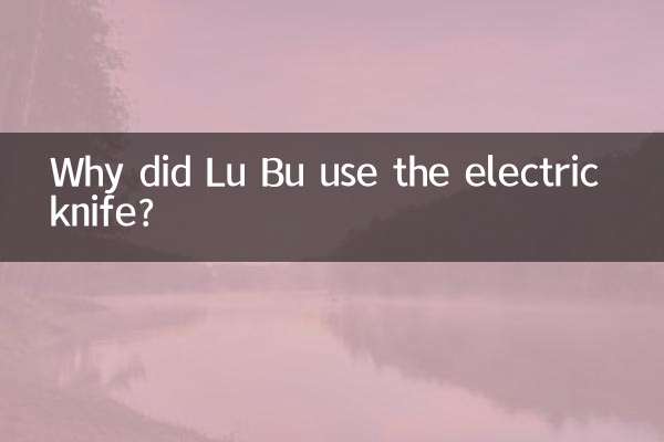 Por que Lu Bu usou a faca elétrica?