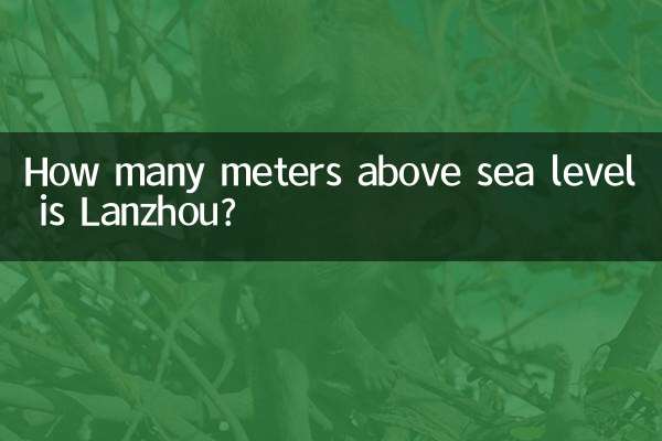 Quantos metros acima do nível do mar fica Lanzhou?