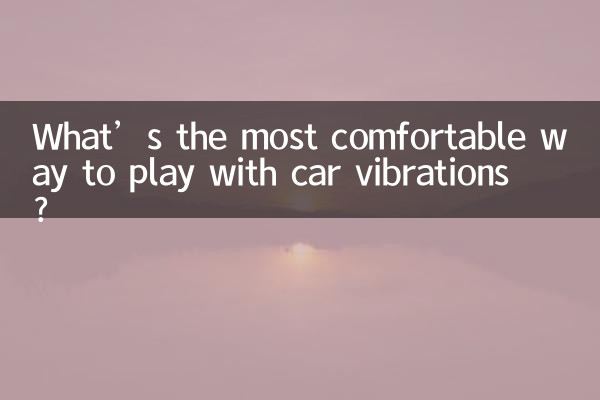 Qual è il modo più comodo per giocare con le vibrazioni dell'auto?