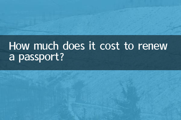 Quanto custa renovar um passaporte?