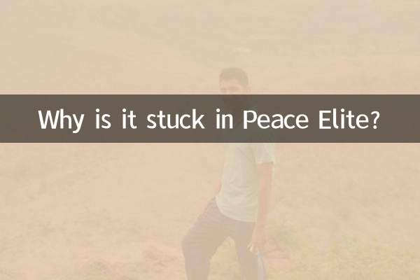 Why is it stuck in Peace Elite?