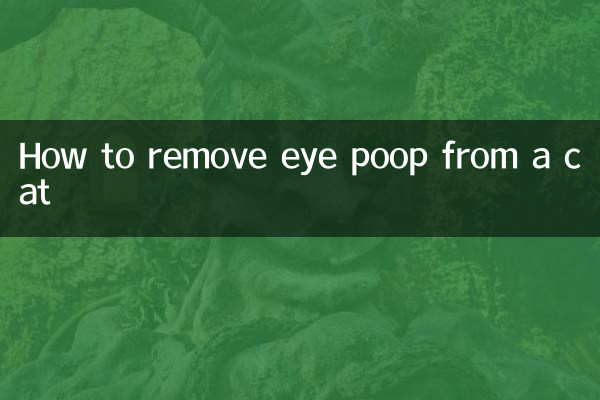 কিভাবে একটি বিড়াল থেকে চোখের শ্লেষ্মা অপসারণ