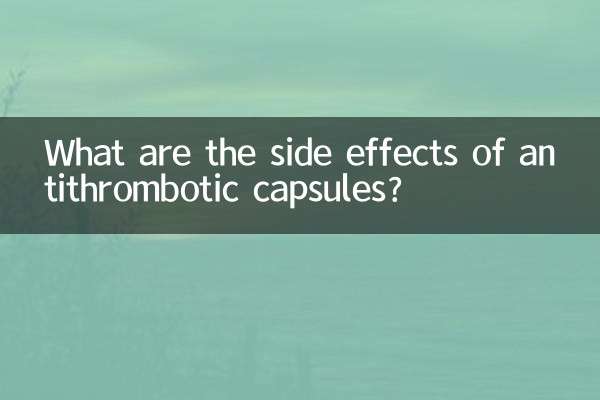 What are the side effects of antithrombotic capsules?