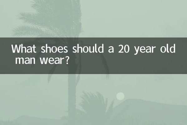 ¿Qué zapatos debe usar un hombre de 20 años?