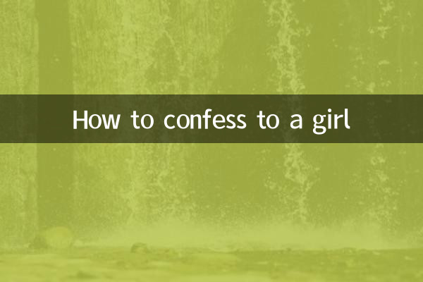 How to confess to a girl