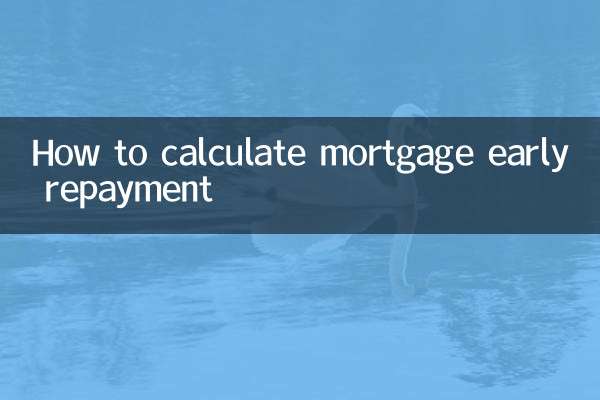 모기지 조기 상환을 계산하는 방법