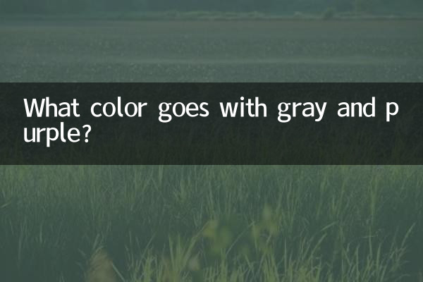 灰紫配什麼顏色