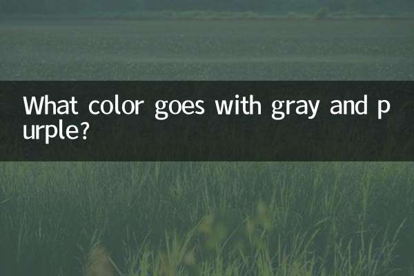 কি রং ধূসর এবং বেগুনি সঙ্গে যায়?