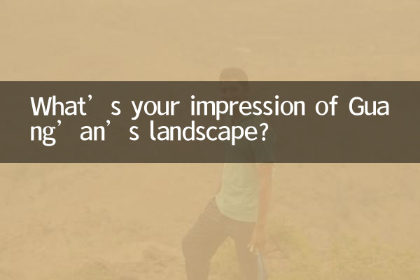 ¿Cuál es su impresión del paisaje de Guang'an?