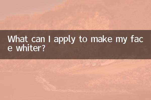 ¿Qué puedo aplicar para blanquear mi rostro?