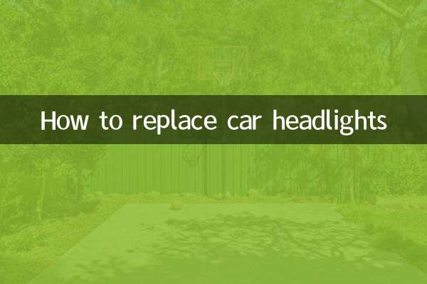 怎么换汽车大灯